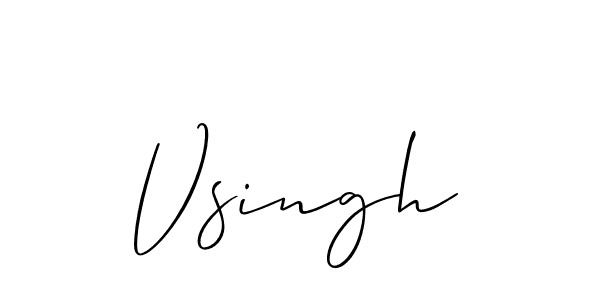 Once you've used our free online signature maker to create your best signature Allison_Script style, it's time to enjoy all of the benefits that Vsingh name signing documents. Vsingh signature style 2 images and pictures png