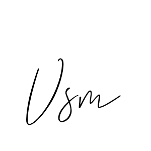 Use a signature maker to create a handwritten signature online. With this signature software, you can design (Allison_Script) your own signature for name Vsm. Vsm signature style 2 images and pictures png