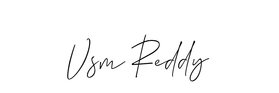 You should practise on your own different ways (Allison_Script) to write your name (Vsm Reddy) in signature. don't let someone else do it for you. Vsm Reddy signature style 2 images and pictures png