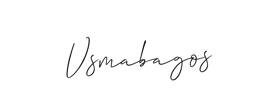 It looks lik you need a new signature style for name Vsmabagos. Design unique handwritten (Allison_Script) signature with our free signature maker in just a few clicks. Vsmabagos signature style 2 images and pictures png
