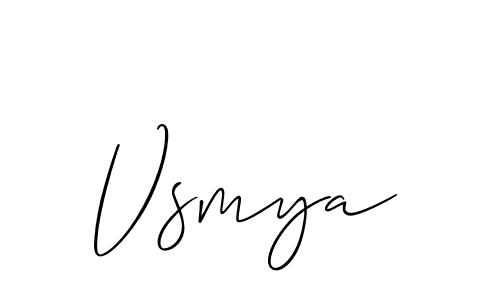 Best and Professional Signature Style for Vsmya. Allison_Script Best Signature Style Collection. Vsmya signature style 2 images and pictures png