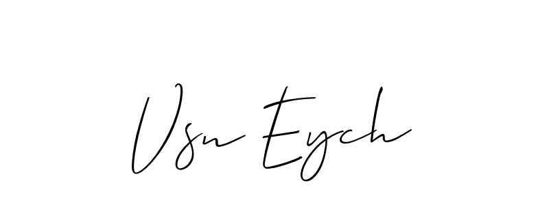 Best and Professional Signature Style for Vsn Eych. Allison_Script Best Signature Style Collection. Vsn Eych signature style 2 images and pictures png