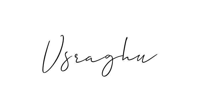 The best way (Allison_Script) to make a short signature is to pick only two or three words in your name. The name Vsraghu include a total of six letters. For converting this name. Vsraghu signature style 2 images and pictures png