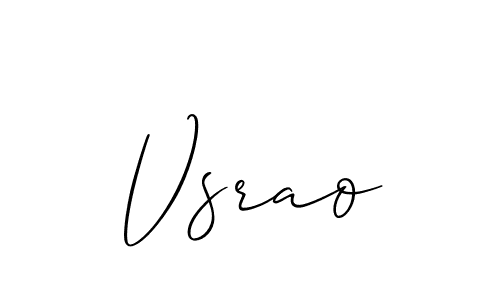 if you are searching for the best signature style for your name Vsrao. so please give up your signature search. here we have designed multiple signature styles  using Allison_Script. Vsrao signature style 2 images and pictures png
