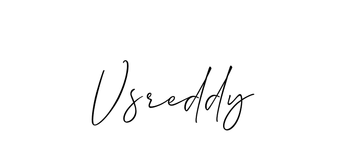 Create a beautiful signature design for name Vsreddy. With this signature (Allison_Script) fonts, you can make a handwritten signature for free. Vsreddy signature style 2 images and pictures png