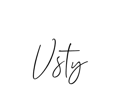 Also we have Vsty name is the best signature style. Create professional handwritten signature collection using Allison_Script autograph style. Vsty signature style 2 images and pictures png