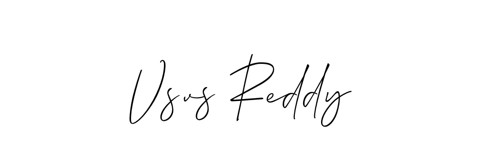 How to make Vsvs Reddy name signature. Use Allison_Script style for creating short signs online. This is the latest handwritten sign. Vsvs Reddy signature style 2 images and pictures png