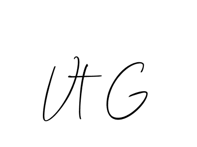 Make a beautiful signature design for name Vt G. With this signature (Allison_Script) style, you can create a handwritten signature for free. Vt G signature style 2 images and pictures png