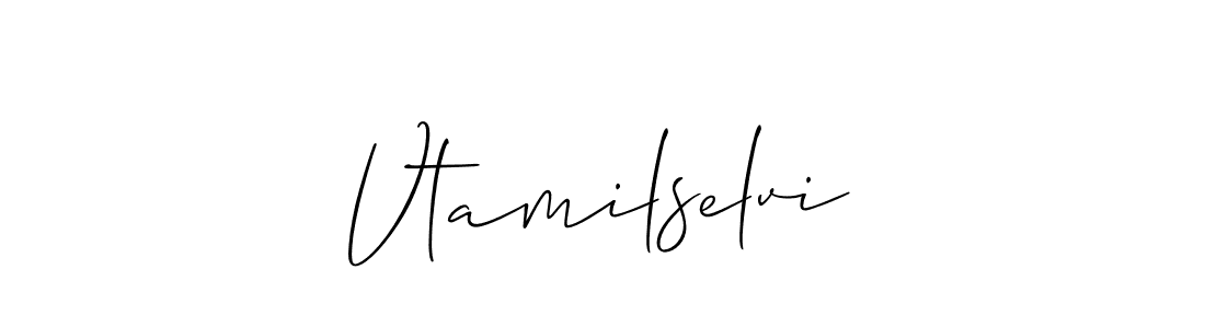 Design your own signature with our free online signature maker. With this signature software, you can create a handwritten (Allison_Script) signature for name Vtamilselvi. Vtamilselvi signature style 2 images and pictures png