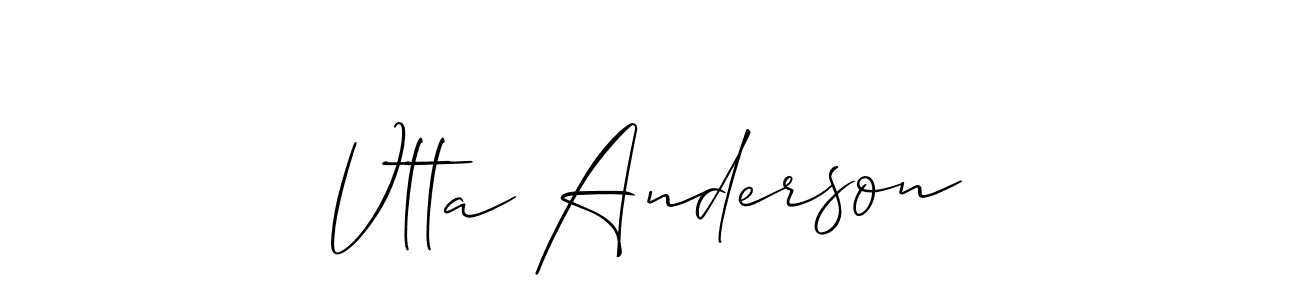 How to make Vtta Anderson signature? Allison_Script is a professional autograph style. Create handwritten signature for Vtta Anderson name. Vtta Anderson signature style 2 images and pictures png