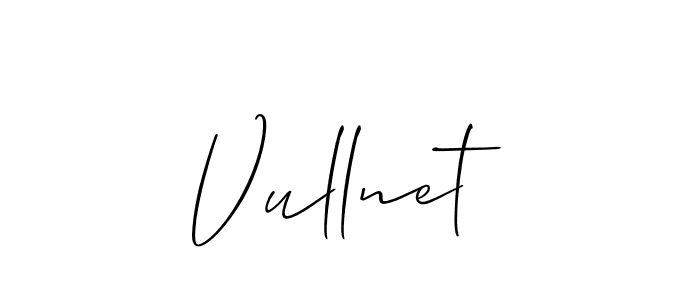 Best and Professional Signature Style for Vullnet. Allison_Script Best Signature Style Collection. Vullnet signature style 2 images and pictures png