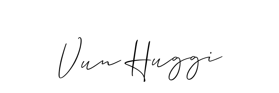 You can use this online signature creator to create a handwritten signature for the name Vun Huggi. This is the best online autograph maker. Vun Huggi signature style 2 images and pictures png