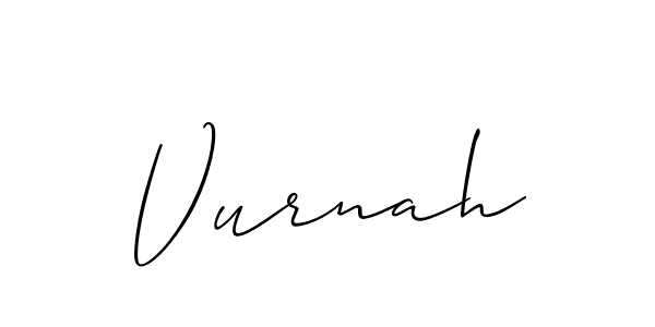 Once you've used our free online signature maker to create your best signature Allison_Script style, it's time to enjoy all of the benefits that Vurnah name signing documents. Vurnah signature style 2 images and pictures png
