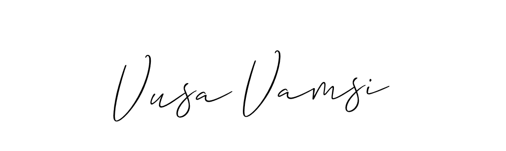 Make a beautiful signature design for name Vusa Vamsi. Use this online signature maker to create a handwritten signature for free. Vusa Vamsi signature style 2 images and pictures png