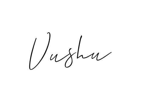How to Draw Vushu signature style? Allison_Script is a latest design signature styles for name Vushu. Vushu signature style 2 images and pictures png