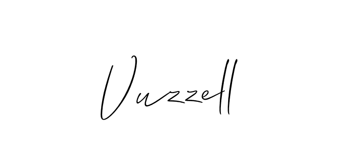 Best and Professional Signature Style for Vuzzell. Allison_Script Best Signature Style Collection. Vuzzell signature style 2 images and pictures png