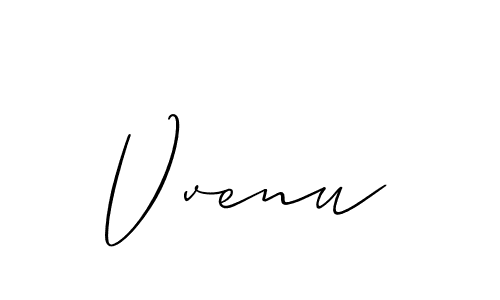 The best way (Allison_Script) to make a short signature is to pick only two or three words in your name. The name Vvenu include a total of six letters. For converting this name. Vvenu signature style 2 images and pictures png