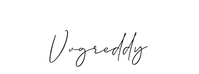 if you are searching for the best signature style for your name Vvgreddy. so please give up your signature search. here we have designed multiple signature styles  using Allison_Script. Vvgreddy signature style 2 images and pictures png
