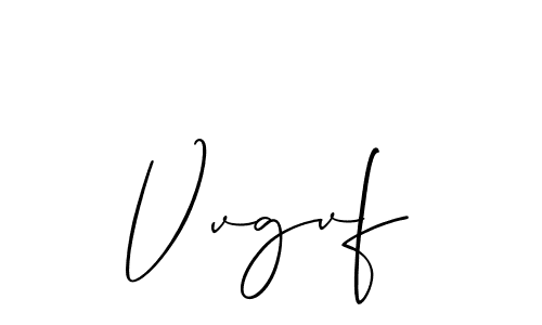 Allison_Script is a professional signature style that is perfect for those who want to add a touch of class to their signature. It is also a great choice for those who want to make their signature more unique. Get Vvgvf name to fancy signature for free. Vvgvf signature style 2 images and pictures png