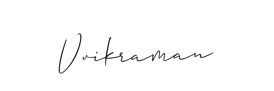 You can use this online signature creator to create a handwritten signature for the name Vvikraman. This is the best online autograph maker. Vvikraman signature style 2 images and pictures png