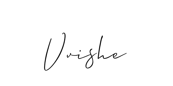 Design your own signature with our free online signature maker. With this signature software, you can create a handwritten (Allison_Script) signature for name Vvishe. Vvishe signature style 2 images and pictures png