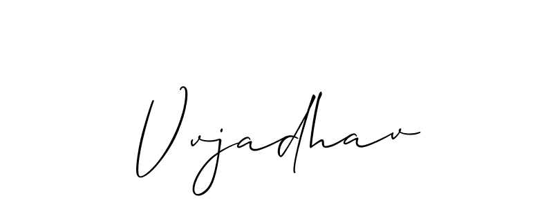How to make Vvjadhav signature? Allison_Script is a professional autograph style. Create handwritten signature for Vvjadhav name. Vvjadhav signature style 2 images and pictures png