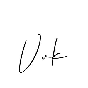 Use a signature maker to create a handwritten signature online. With this signature software, you can design (Allison_Script) your own signature for name Vvk. Vvk signature style 2 images and pictures png