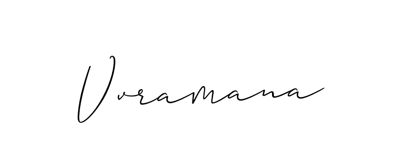 Also we have Vvramana name is the best signature style. Create professional handwritten signature collection using Allison_Script autograph style. Vvramana signature style 2 images and pictures png