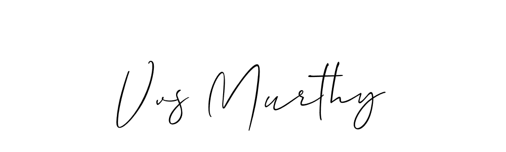 Create a beautiful signature design for name Vvs Murthy. With this signature (Allison_Script) fonts, you can make a handwritten signature for free. Vvs Murthy signature style 2 images and pictures png