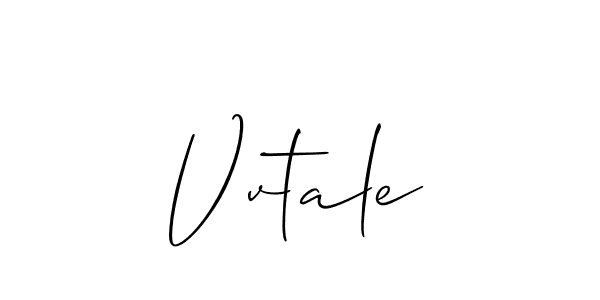 Design your own signature with our free online signature maker. With this signature software, you can create a handwritten (Allison_Script) signature for name Vvtale. Vvtale signature style 2 images and pictures png