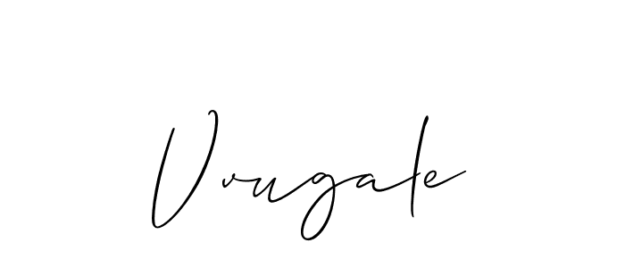 How to Draw Vvugale signature style? Allison_Script is a latest design signature styles for name Vvugale. Vvugale signature style 2 images and pictures png