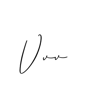 Create a beautiful signature design for name Vvv. With this signature (Allison_Script) fonts, you can make a handwritten signature for free. Vvv signature style 2 images and pictures png