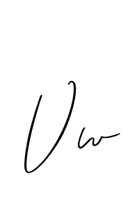 Create a beautiful signature design for name Vw. With this signature (Allison_Script) fonts, you can make a handwritten signature for free. Vw signature style 2 images and pictures png