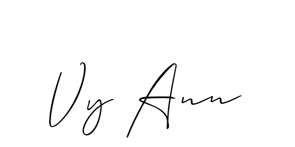 Make a short Vy Ann signature style. Manage your documents anywhere anytime using Allison_Script. Create and add eSignatures, submit forms, share and send files easily. Vy Ann signature style 2 images and pictures png