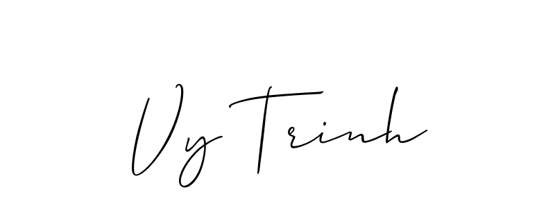 Make a beautiful signature design for name Vy Trinh. With this signature (Allison_Script) style, you can create a handwritten signature for free. Vy Trinh signature style 2 images and pictures png