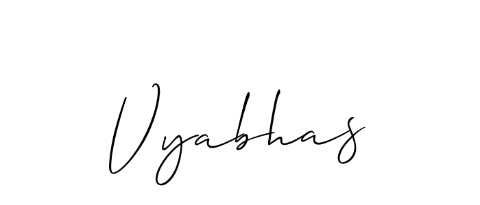 How to make Vyabhas name signature. Use Allison_Script style for creating short signs online. This is the latest handwritten sign. Vyabhas signature style 2 images and pictures png