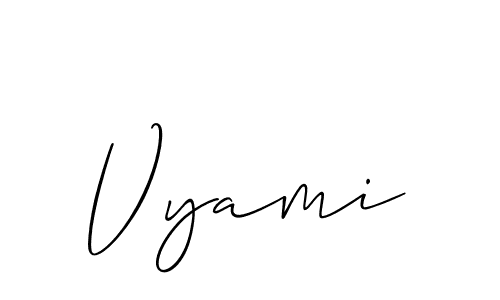 Best and Professional Signature Style for Vyami. Allison_Script Best Signature Style Collection. Vyami signature style 2 images and pictures png