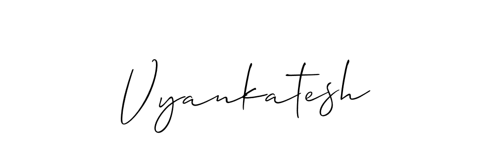 How to make Vyankatesh name signature. Use Allison_Script style for creating short signs online. This is the latest handwritten sign. Vyankatesh signature style 2 images and pictures png