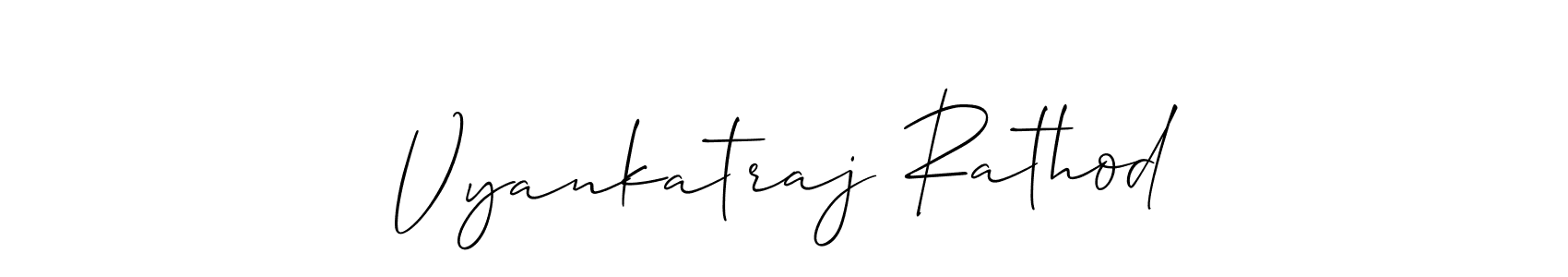 Also we have Vyankatraj Rathod name is the best signature style. Create professional handwritten signature collection using Allison_Script autograph style. Vyankatraj Rathod signature style 2 images and pictures png