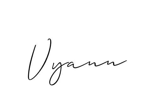 Best and Professional Signature Style for Vyann. Allison_Script Best Signature Style Collection. Vyann signature style 2 images and pictures png