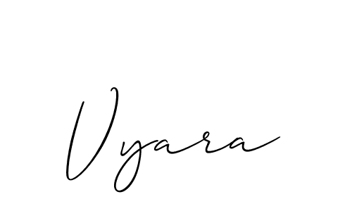 Also we have Vyara name is the best signature style. Create professional handwritten signature collection using Allison_Script autograph style. Vyara signature style 2 images and pictures png