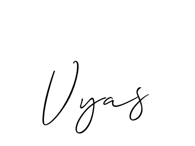 You should practise on your own different ways (Allison_Script) to write your name (Vyas) in signature. don't let someone else do it for you. Vyas signature style 2 images and pictures png