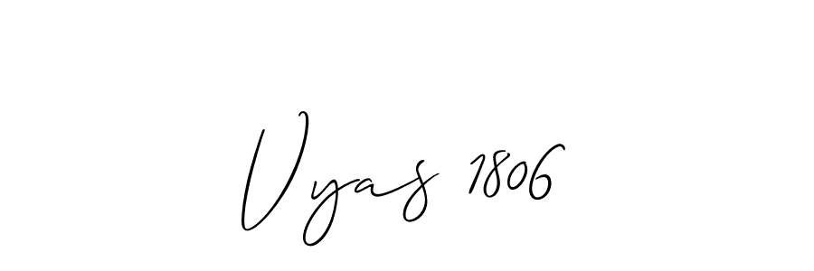 Use a signature maker to create a handwritten signature online. With this signature software, you can design (Allison_Script) your own signature for name Vyas 1806. Vyas 1806 signature style 2 images and pictures png