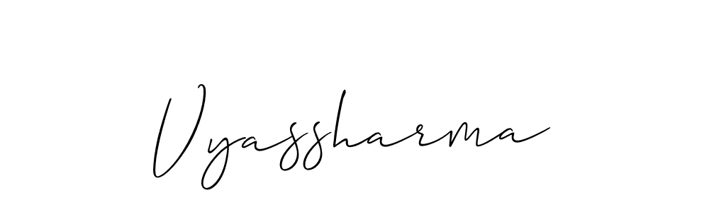 Check out images of Autograph of Vyassharma name. Actor Vyassharma Signature Style. Allison_Script is a professional sign style online. Vyassharma signature style 2 images and pictures png