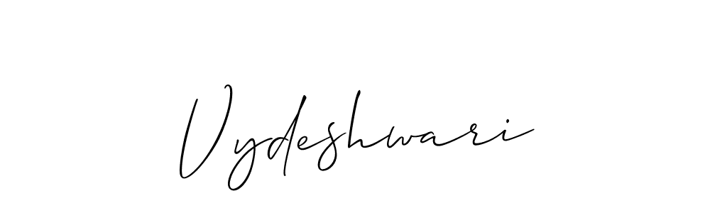 Also You can easily find your signature by using the search form. We will create Vydeshwari name handwritten signature images for you free of cost using Allison_Script sign style. Vydeshwari signature style 2 images and pictures png