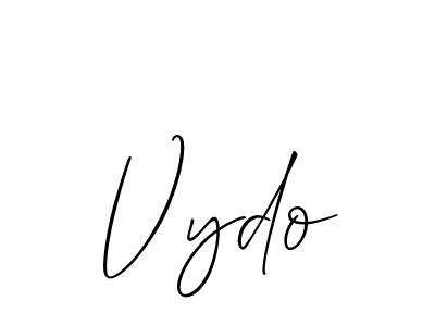Make a beautiful signature design for name Vydo. Use this online signature maker to create a handwritten signature for free. Vydo signature style 2 images and pictures png