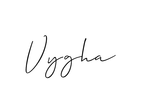 Also we have Vygha name is the best signature style. Create professional handwritten signature collection using Allison_Script autograph style. Vygha signature style 2 images and pictures png