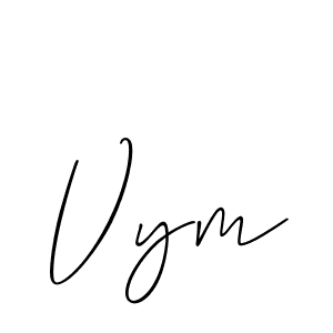 You should practise on your own different ways (Allison_Script) to write your name (Vym) in signature. don't let someone else do it for you. Vym signature style 2 images and pictures png