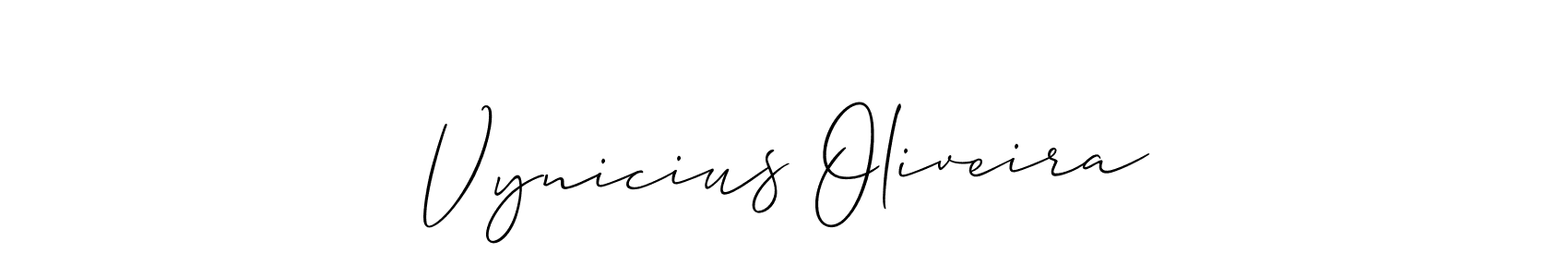 Allison_Script is a professional signature style that is perfect for those who want to add a touch of class to their signature. It is also a great choice for those who want to make their signature more unique. Get Vynicius Oliveira name to fancy signature for free. Vynicius Oliveira signature style 2 images and pictures png