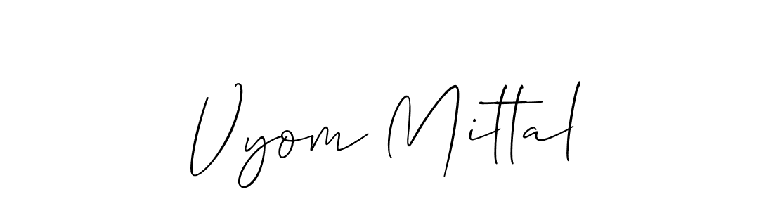 Once you've used our free online signature maker to create your best signature Allison_Script style, it's time to enjoy all of the benefits that Vyom Mittal name signing documents. Vyom Mittal signature style 2 images and pictures png